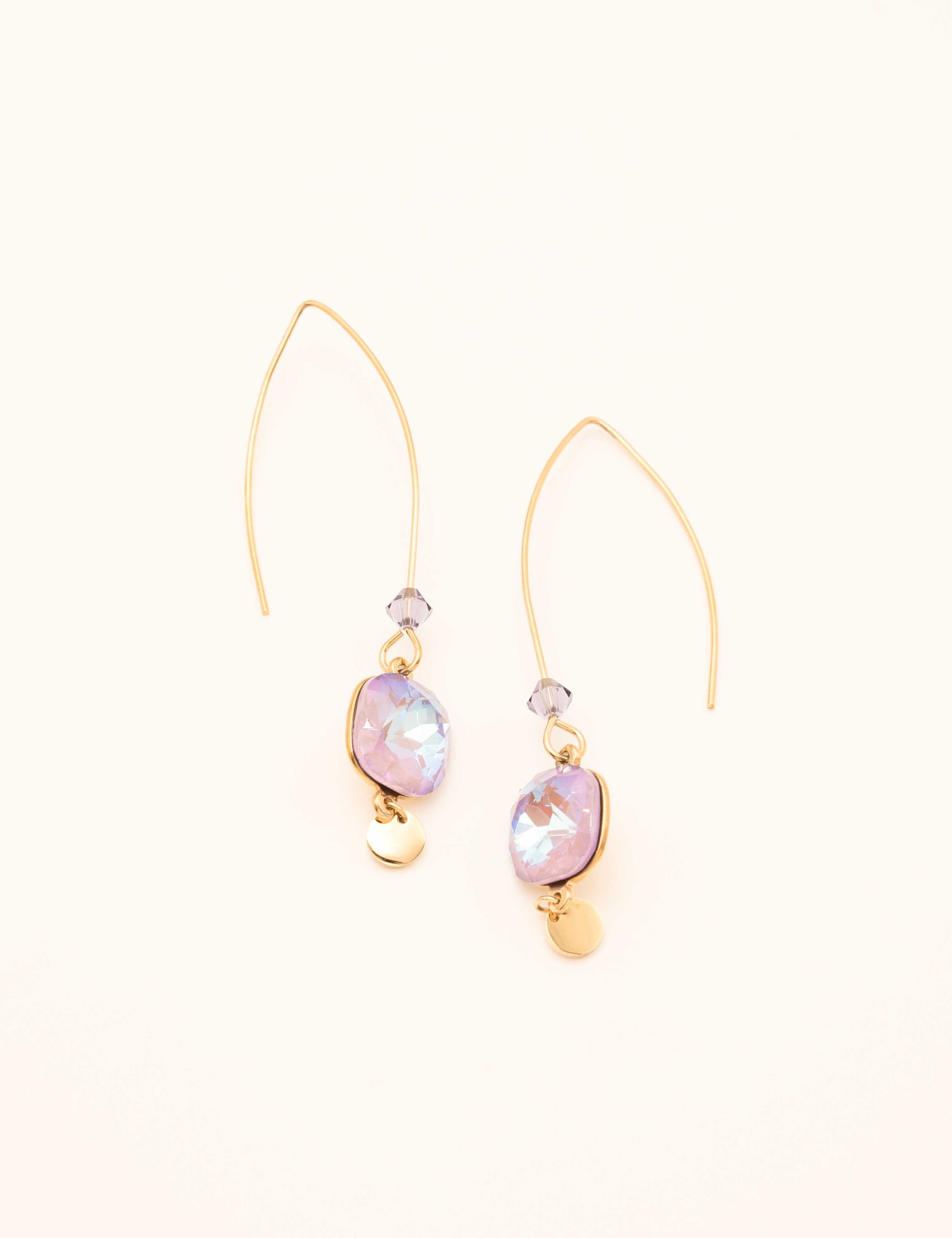 Boucles Bohm Paris - Aléa Boucles D'oreilles Bohm Paris lavande irisé 