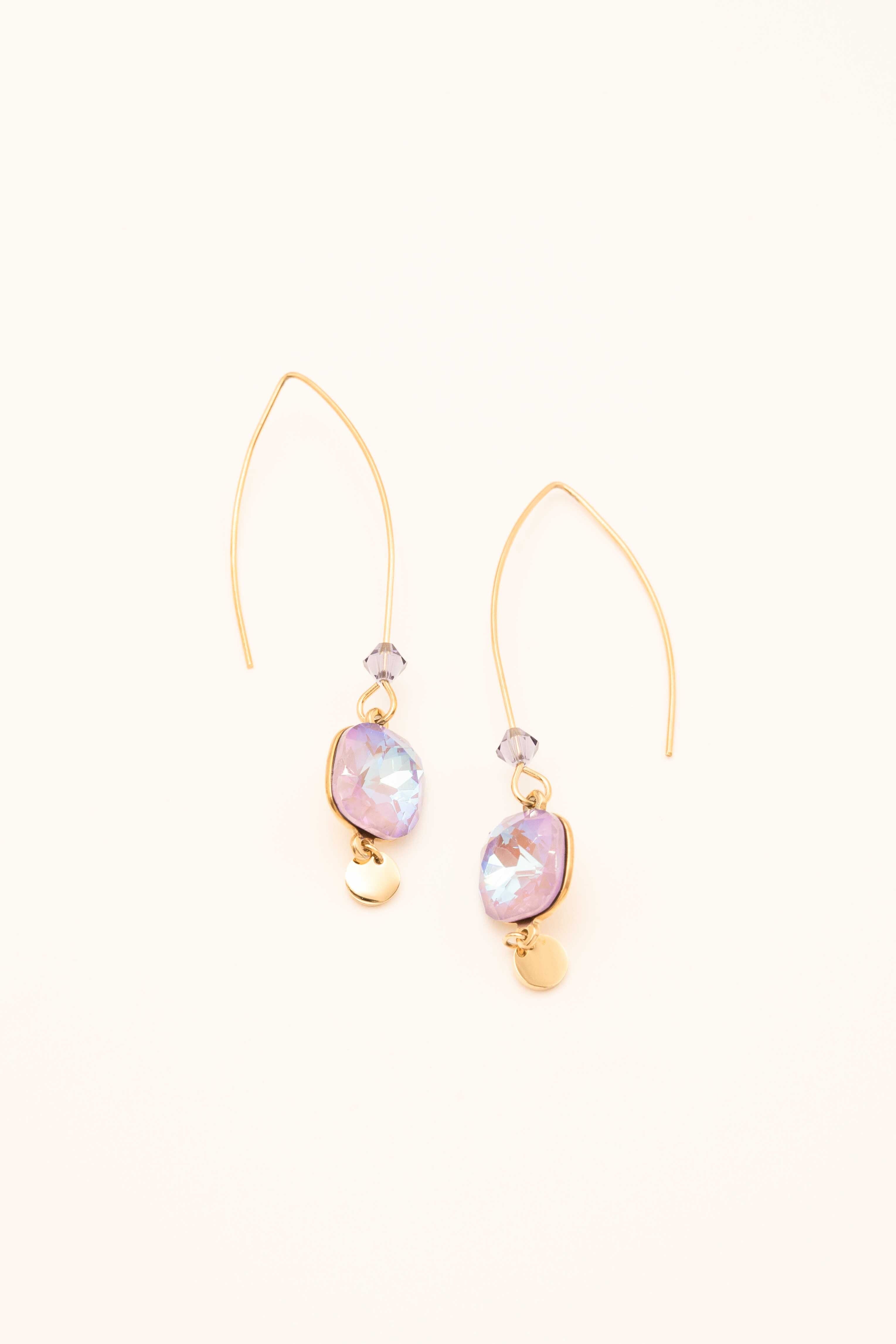 Boucles Bohm Paris - Aléa Boucles D'oreilles Bohm Paris lavande irisé 