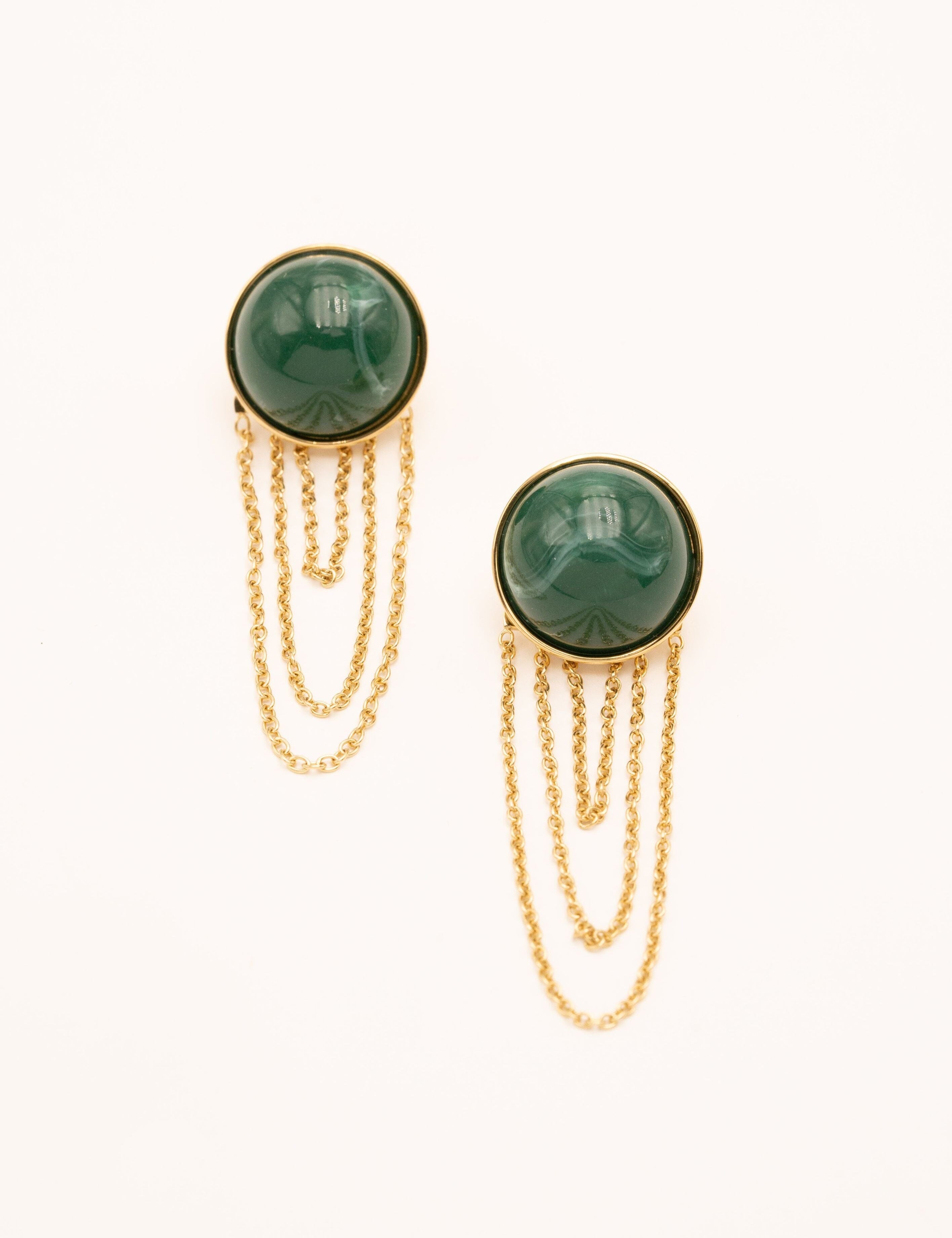 Boucles Bohm Paris - Assia Boucles D'oreilles Bohm Paris Vert acétate 