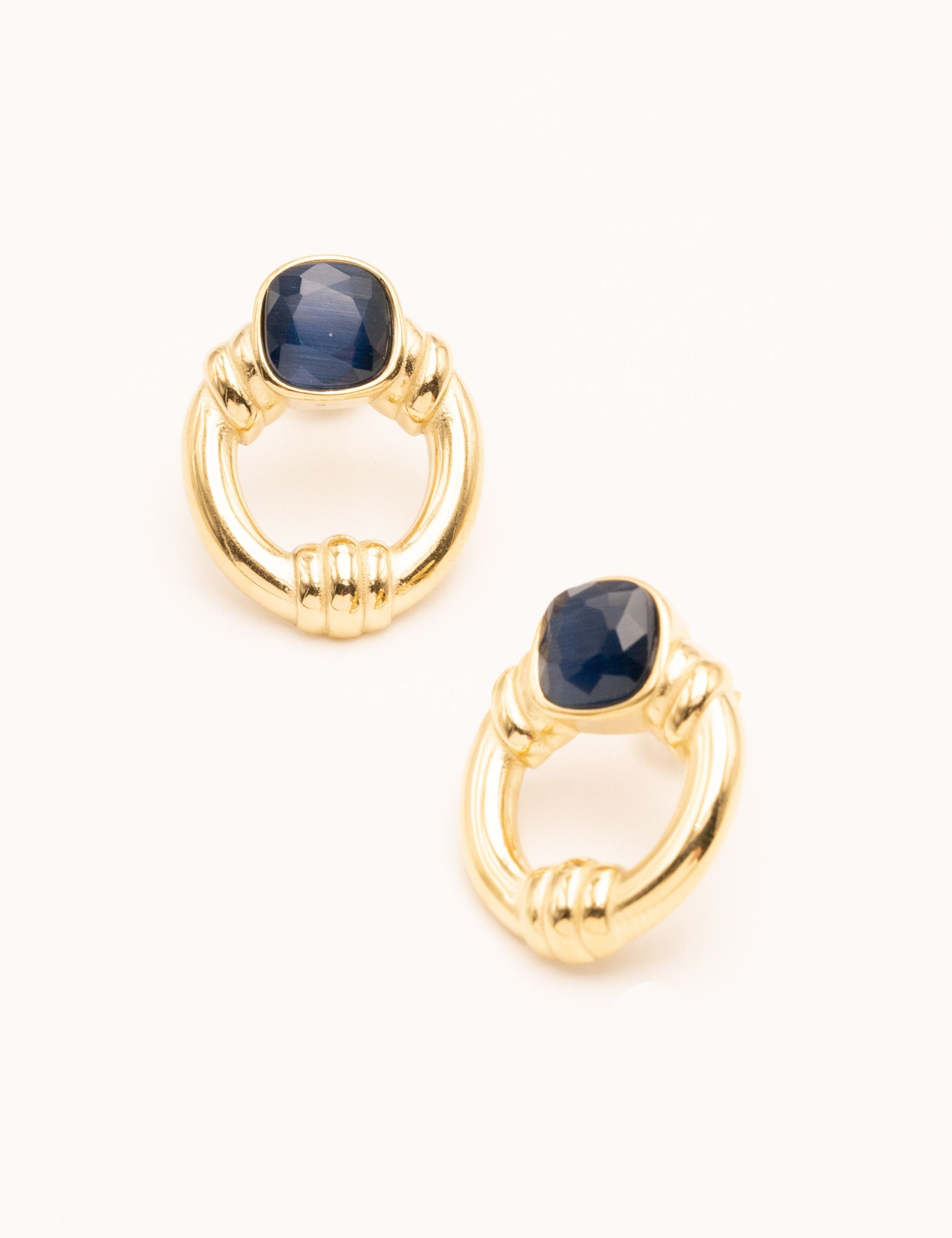 Boucles Bohm Paris - Azra Boucles D'oreilles Bohm Paris bleu oeil de chat 