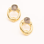 Boucles Bohm Paris - Azra Boucles D'oreilles Bohm Paris gris oeil de chat 