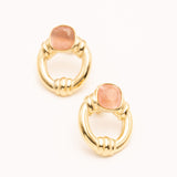 Boucles Bohm Paris - Azra Boucles D'oreilles Bohm Paris Rose oeil de chat 