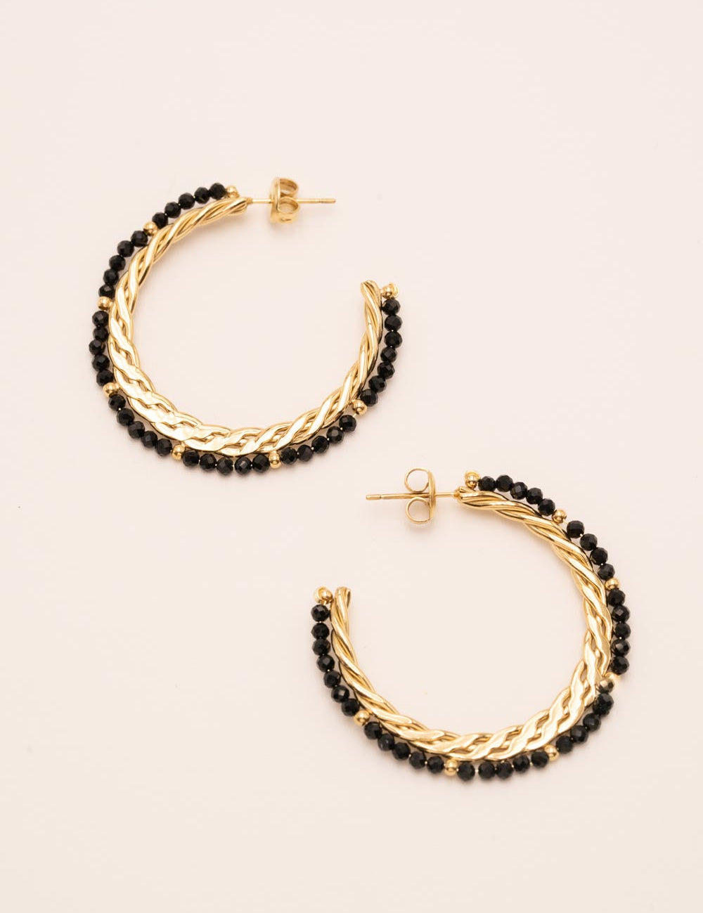 Boucles Bohm Paris - Basile Boucles D'oreilles Bohm Paris Onyx 