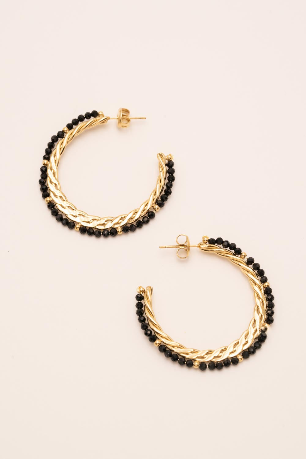 Boucles Bohm Paris - Basile Boucles D'oreilles Bohm Paris Onyx 