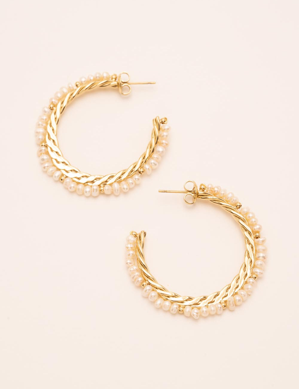 Boucles Bohm Paris - Basile Boucles D'oreilles Bohm Paris Perle deau douce 