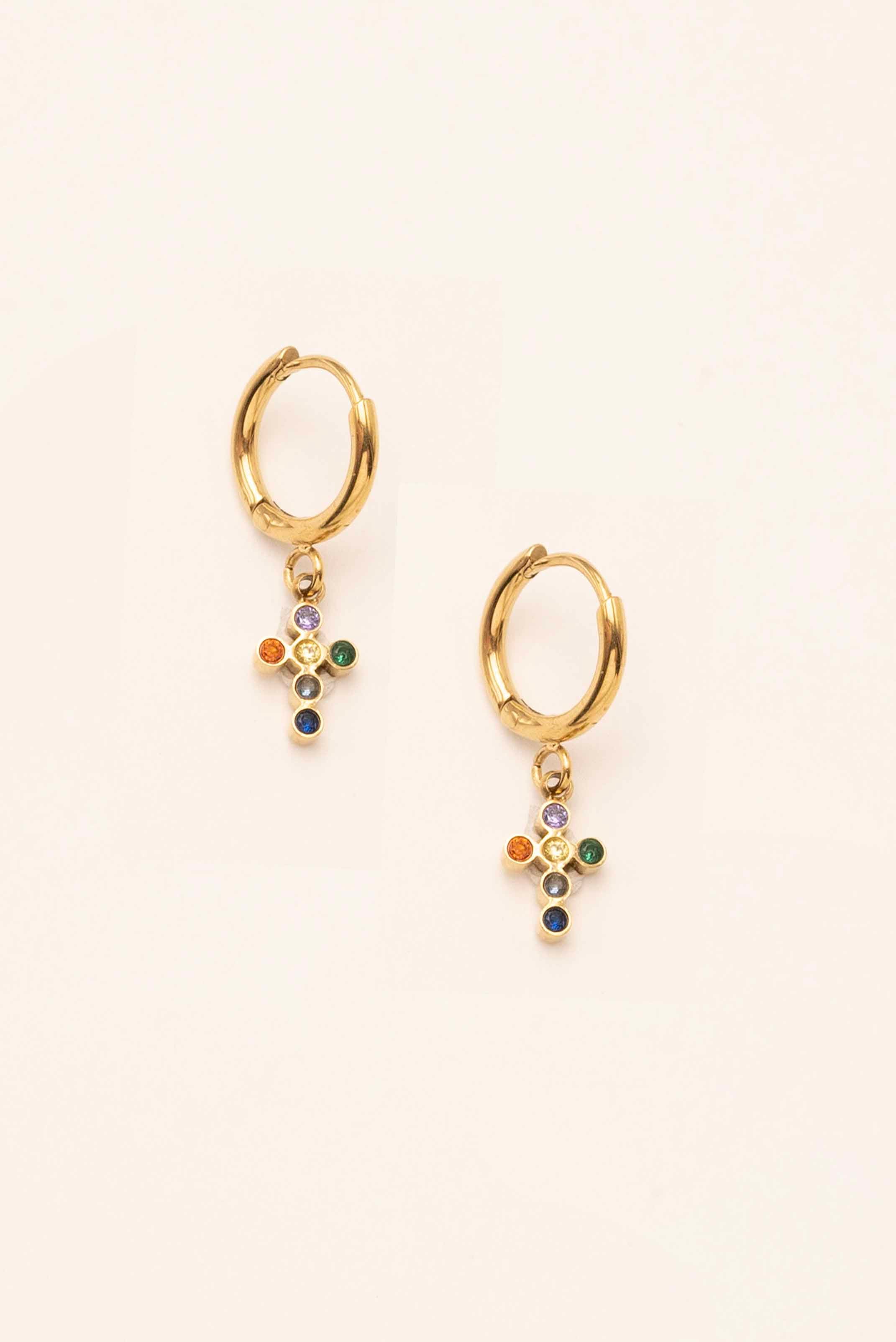 Boucles Bohm Paris - Cross Boucles D'oreilles Bohm Paris Multi 