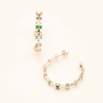 Boucles Bohm Paris - Fara Boucles D'oreilles Bohm Paris Argenté cristal 