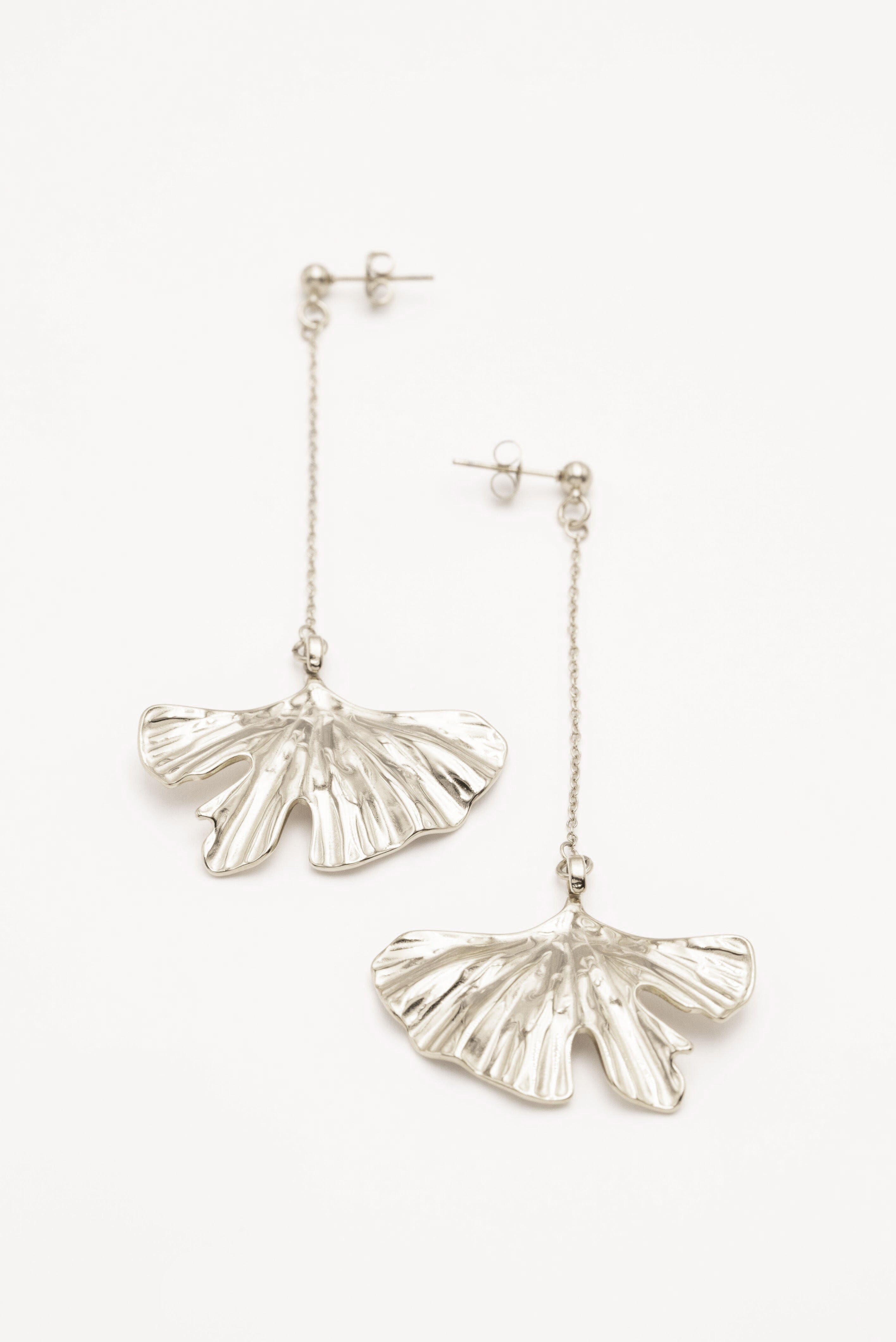 Boucles Bohm Paris - Grand Ginkgo Boucles D'oreilles Bohm Paris Argenté 