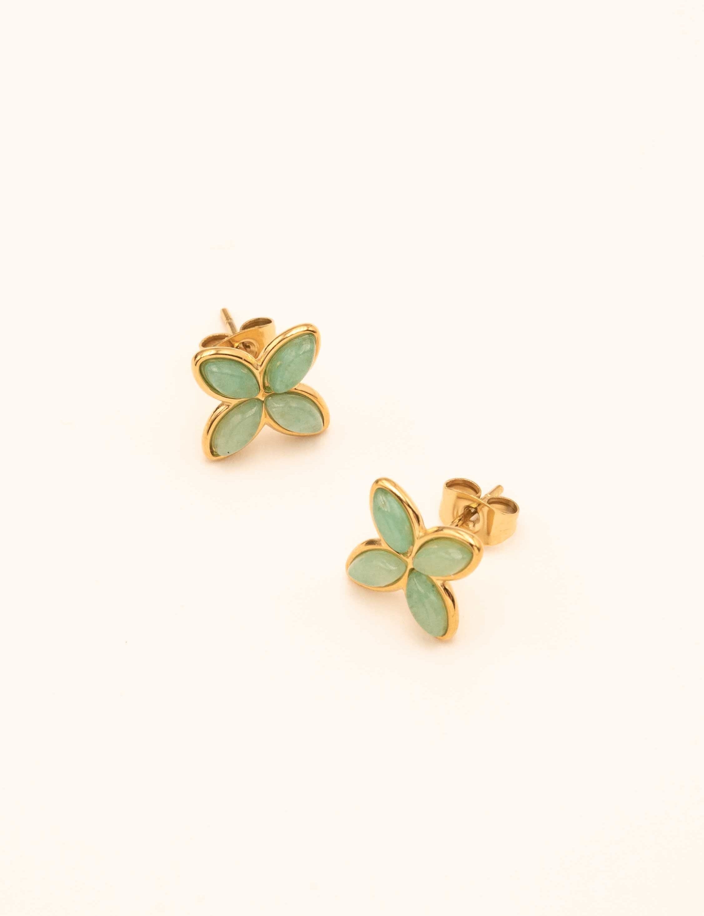 Boucles Bohm Paris - Gwendoline Boucles D'oreilles Bohm Paris Amazonite 