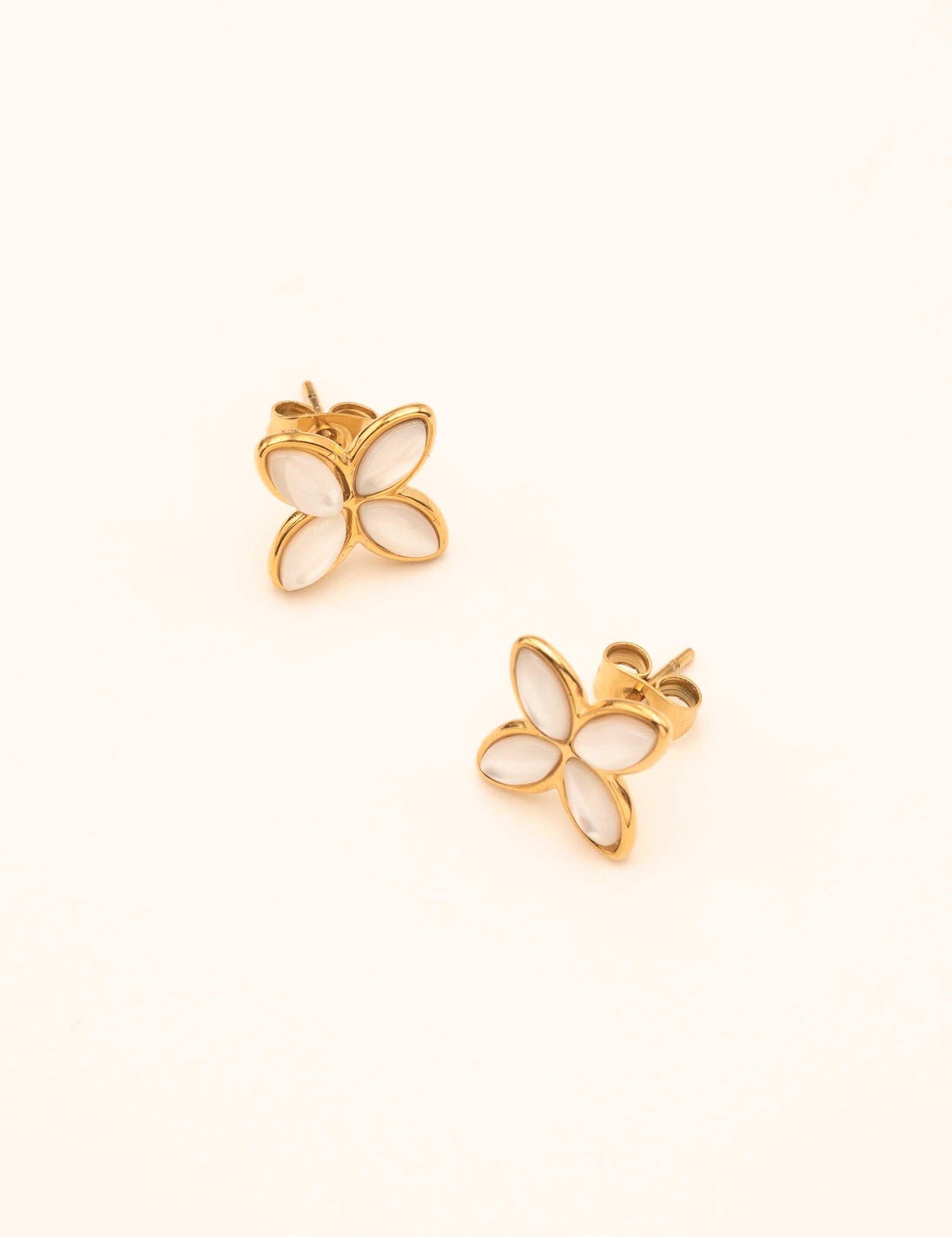 Boucles Bohm Paris - Gwendoline Boucles D'oreilles Bohm Paris Nacre blanche 