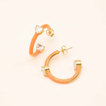Boucles Bohm Paris - Iaga Boucles D'oreilles Bohm Paris Orange émail 