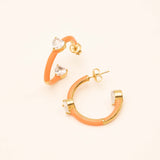 Boucles Bohm Paris - Iaga Boucles D'oreilles Bohm Paris Orange émail 