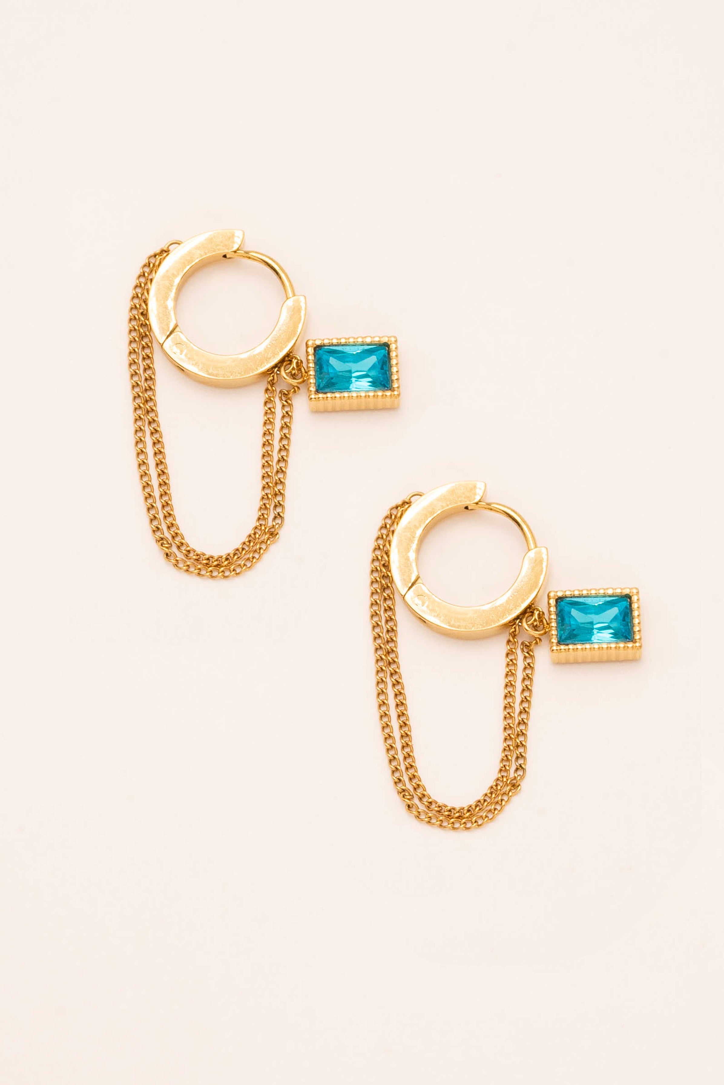 Boucles Bohm Paris - Laelia Bijoux Bohm Paris Bleu turquoise 