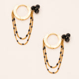 Boucles Bohm Paris - Livie Bijoux Bohm Paris Agate Noire 
