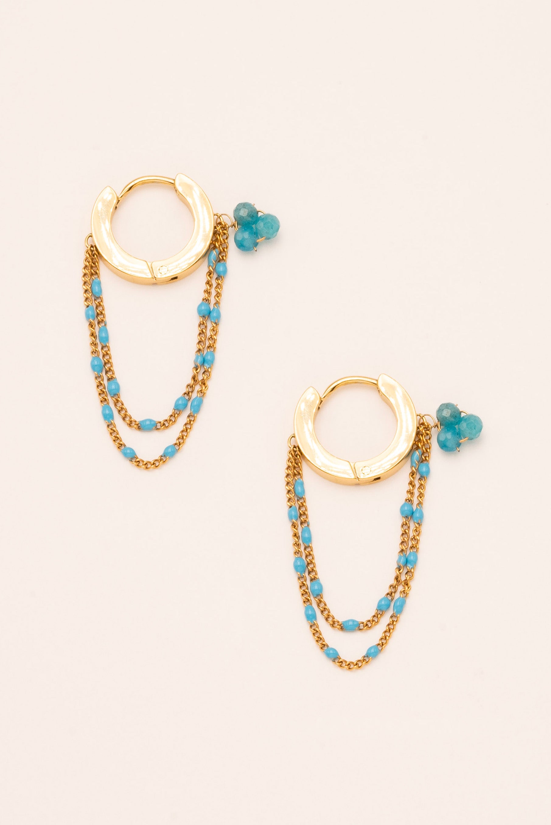 Boucles Bohm Paris - Livie Bijoux Bohm Paris Apatite 