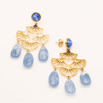 Boucles Bohm Paris - Nour Boucles D'oreilles Bohm Paris Bleu émail 