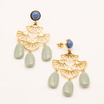 Boucles Bohm Paris - Nour Boucles D'oreilles Bohm Paris Vert eau émail 