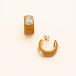 Boucles Bohm Paris - Séraphie Boucles D'oreilles Bohm Paris Marron émail 