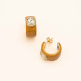 Boucles Bohm Paris - Séraphie Boucles D'oreilles Bohm Paris Marron émail 