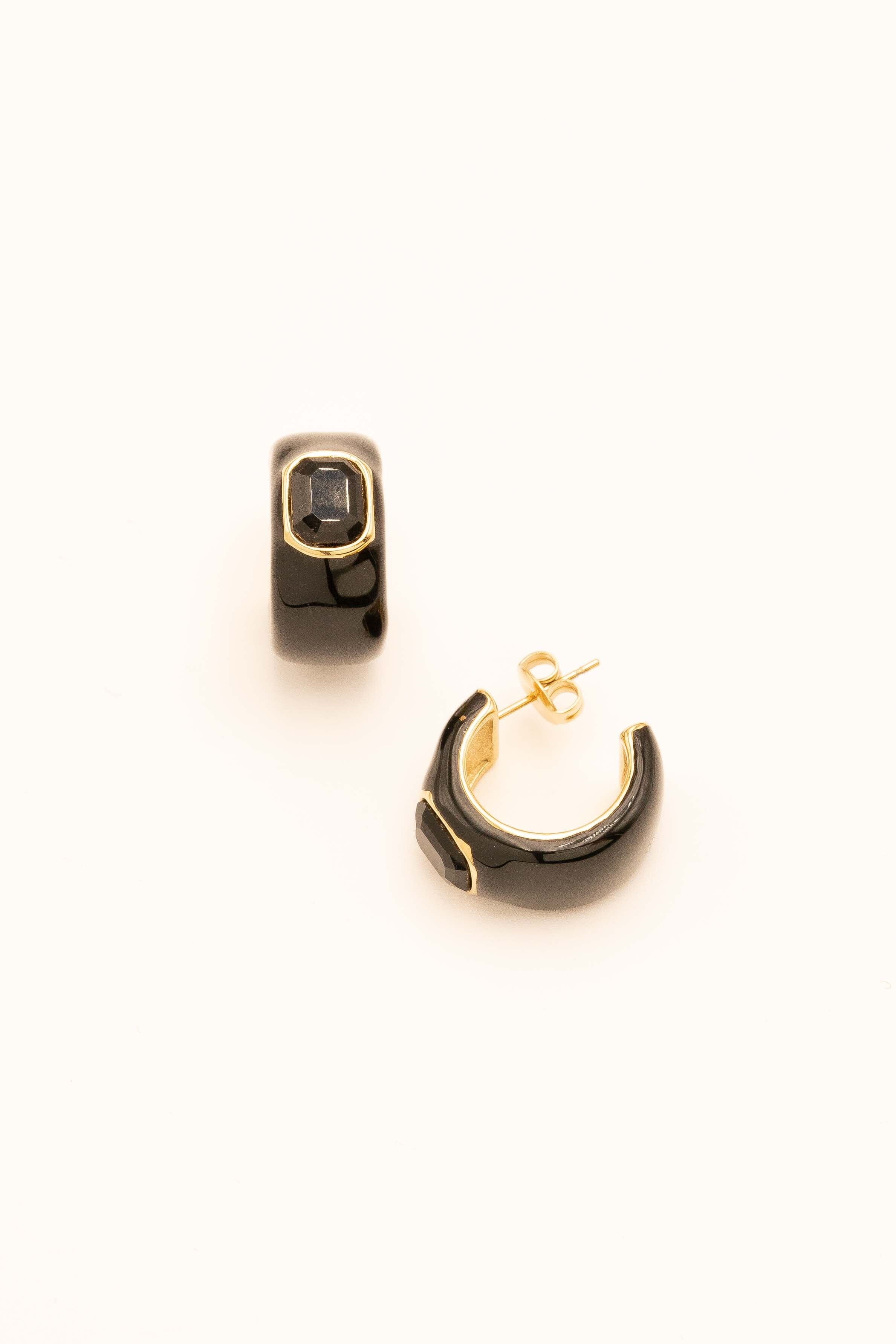 Boucles Bohm Paris - Séraphie Boucles D'oreilles Bohm Paris Noir émail 