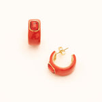 Boucles Bohm Paris - Séraphie Boucles D'oreilles Bohm Paris Rouge émail 