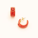 Boucles Bohm Paris - Séraphie Boucles D'oreilles Bohm Paris Rouge émail 