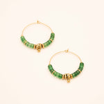 Boucles Bohm Paris - Stéphanie Boucles D'oreilles Bohm Paris Agate verte 