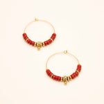 Boucles Bohm Paris - Stéphanie Boucles D'oreilles Bohm Paris Cornaline 