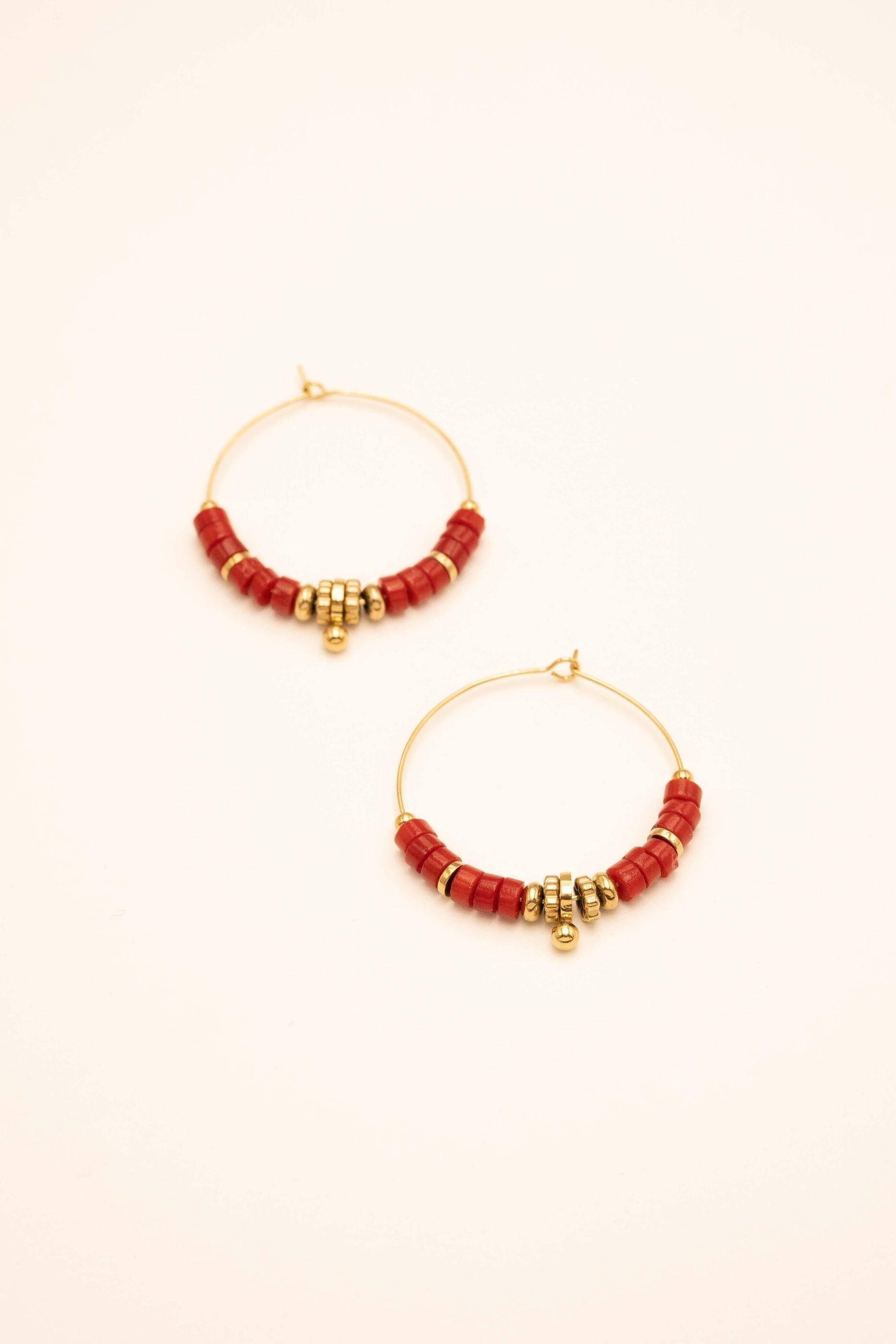 Boucles Bohm Paris - Stéphanie Boucles D'oreilles Bohm Paris Cornaline 