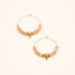 Boucles Bohm Paris - Stéphanie Boucles D'oreilles Bohm Paris Pierre du soleil 