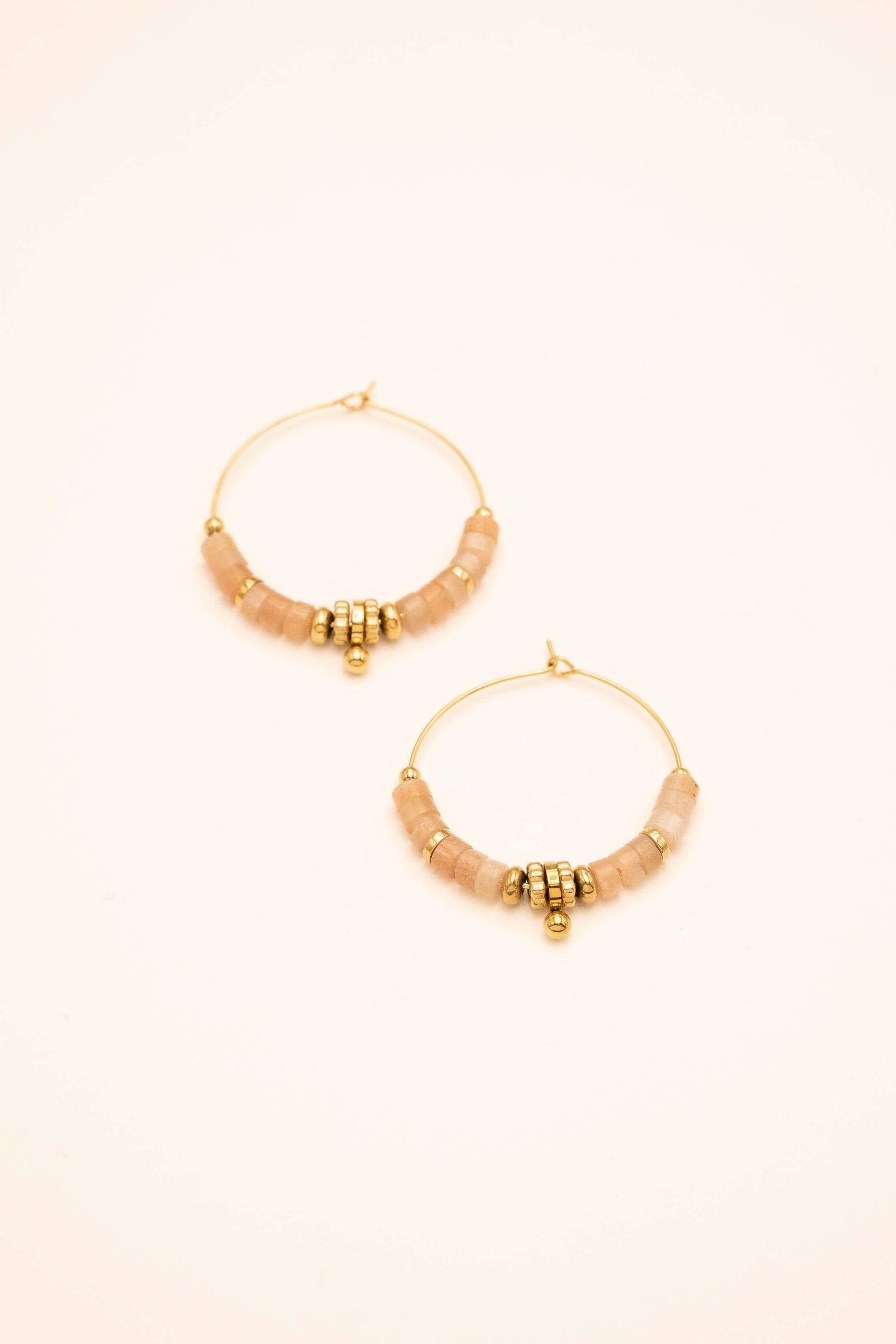 Boucles Bohm Paris - Stéphanie Boucles D'oreilles Bohm Paris Pierre du soleil 