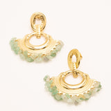 Boucles Bohm Paris - Yasmine Boucles D'oreilles Bohm Paris Aventurine verte 
