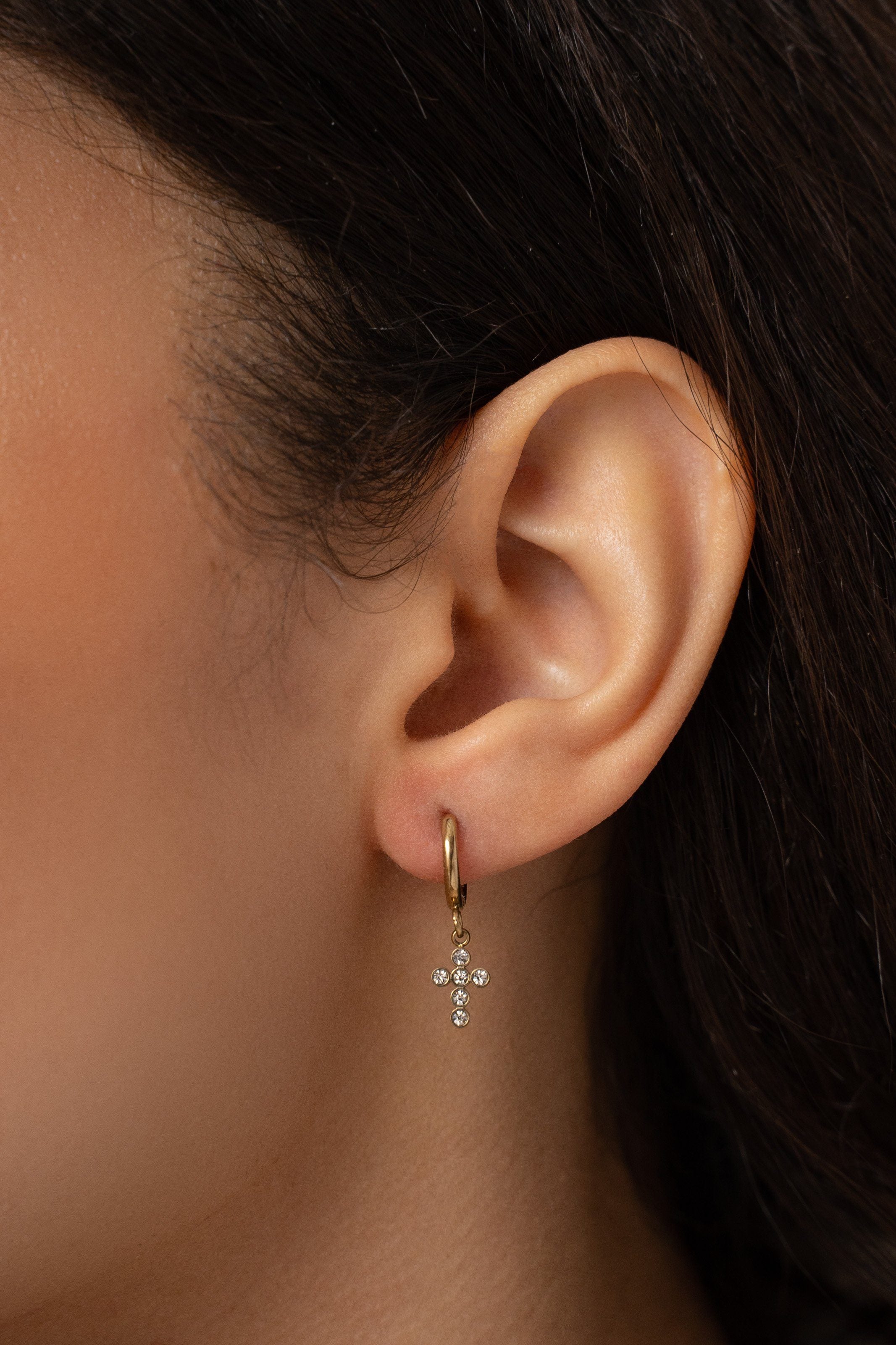 Boucles Cross Boucles D'oreilles Bohm Paris 