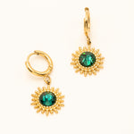Boucles Dao Boucles D'oreilles Bohm Paris Emeraude 