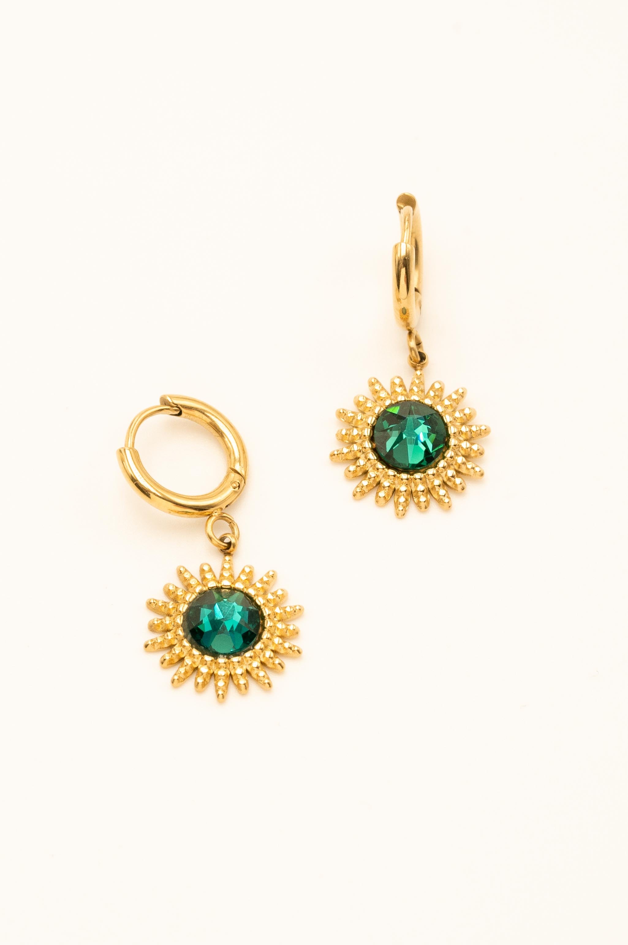 Boucles Dao Boucles D'oreilles Bohm Paris Emeraude 