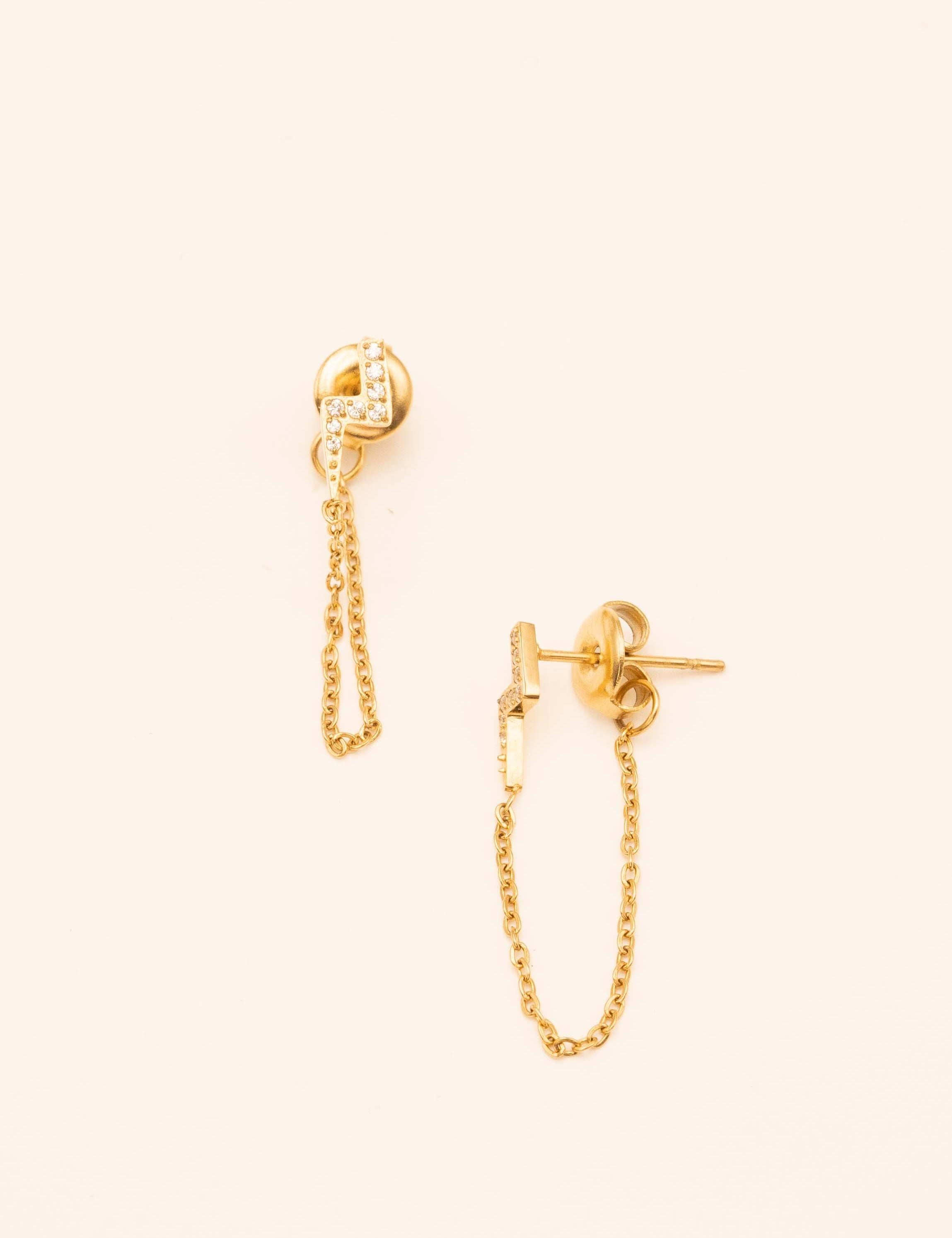 Boucles Flash - chaine Bohm Paris cristal 