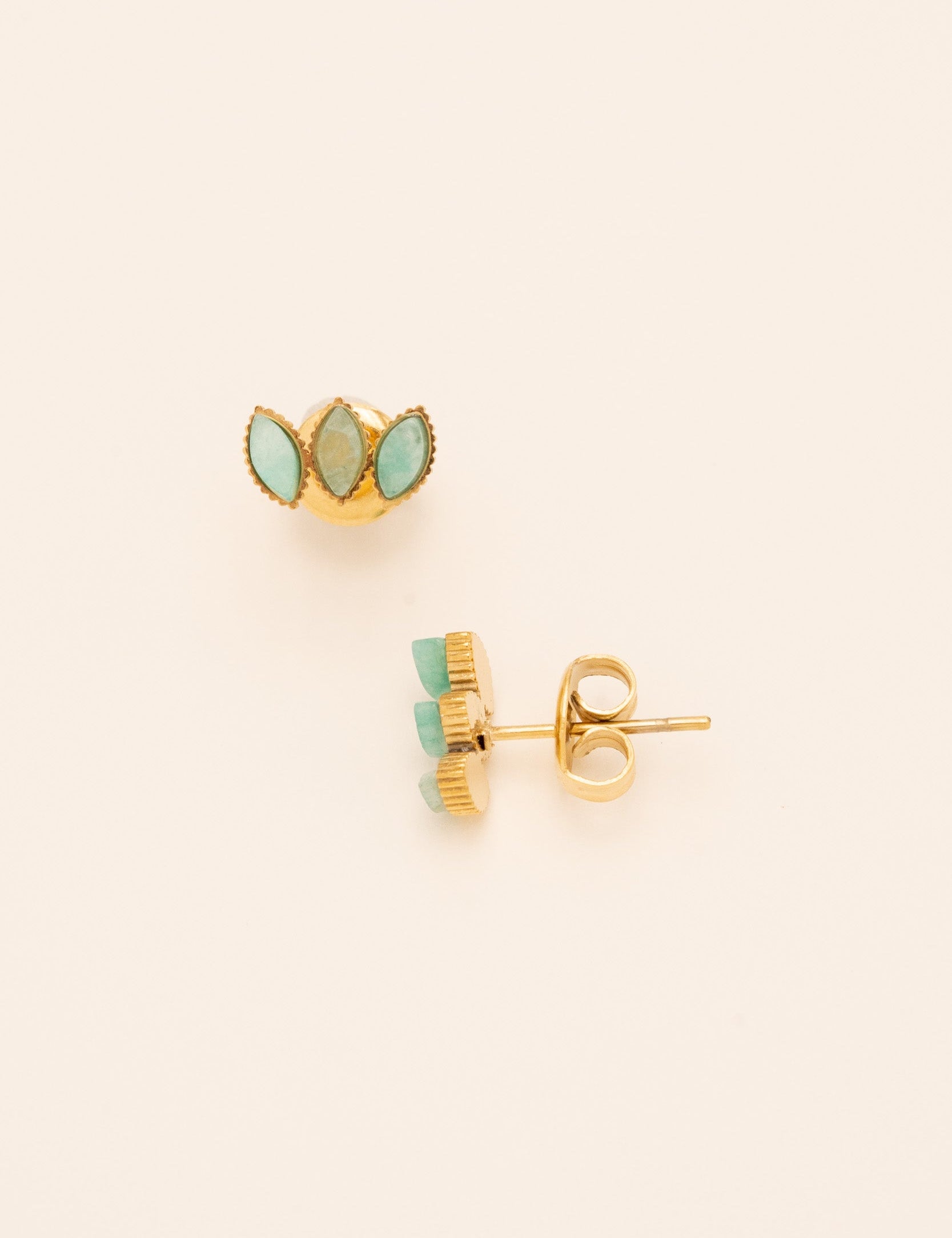 Boucles Frances Bohm Paris amazonite 