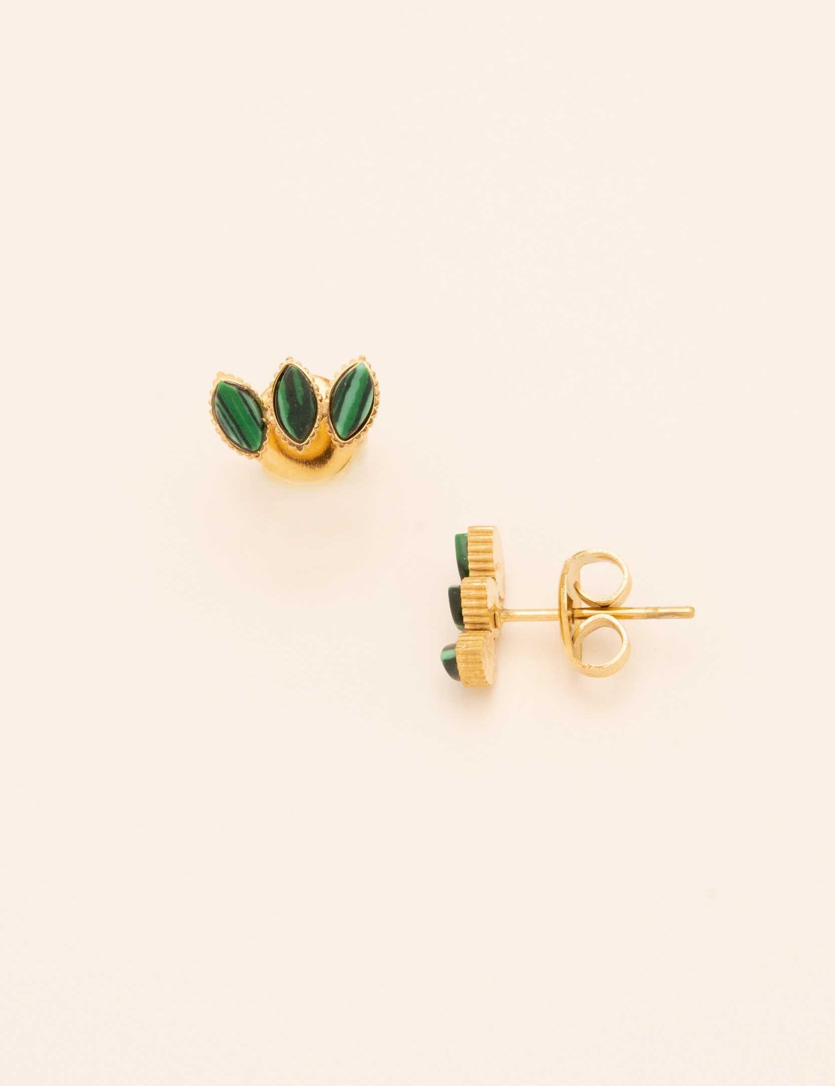 Boucles Frances Bohm Paris malachite 