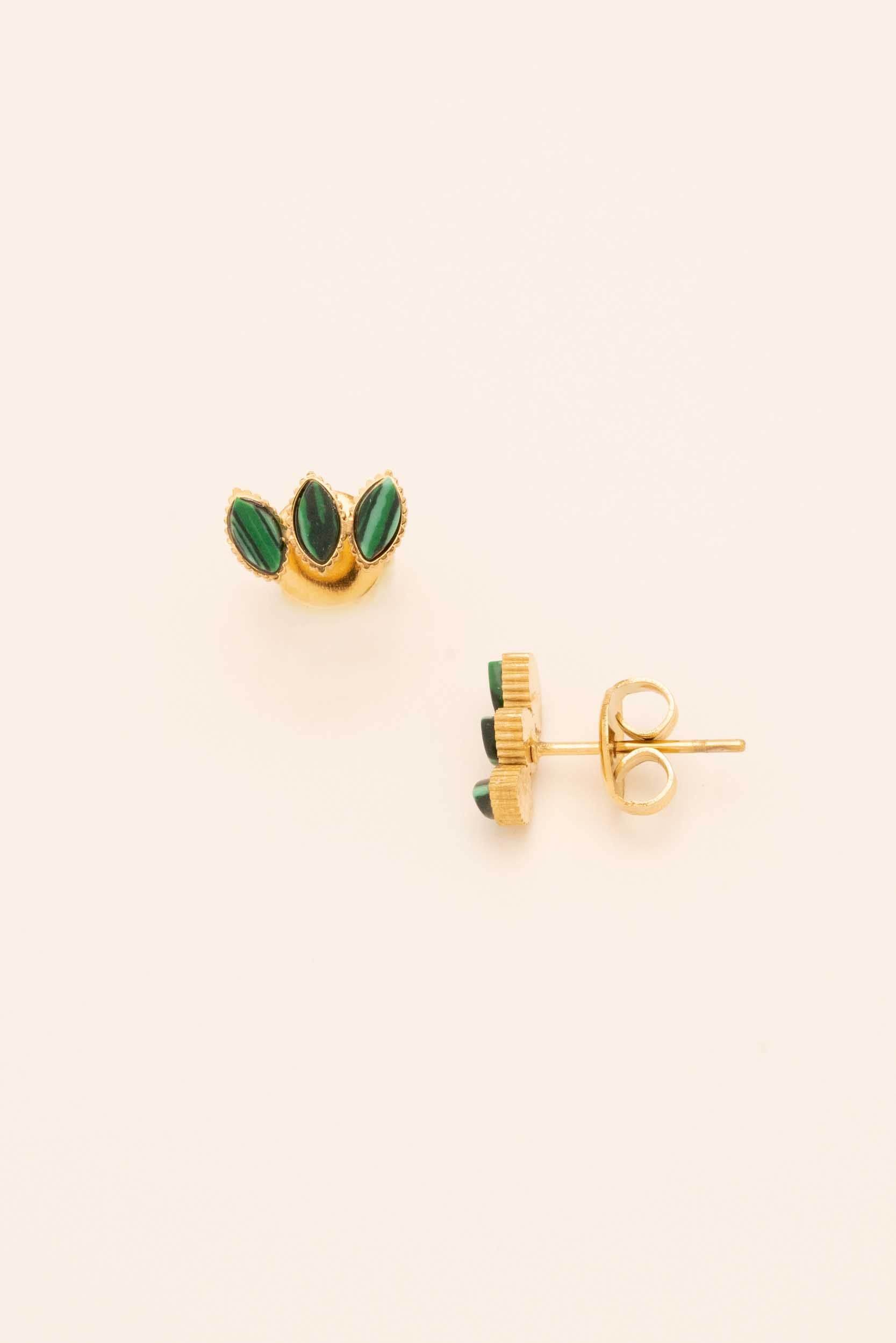 Boucles Frances Bohm Paris malachite 