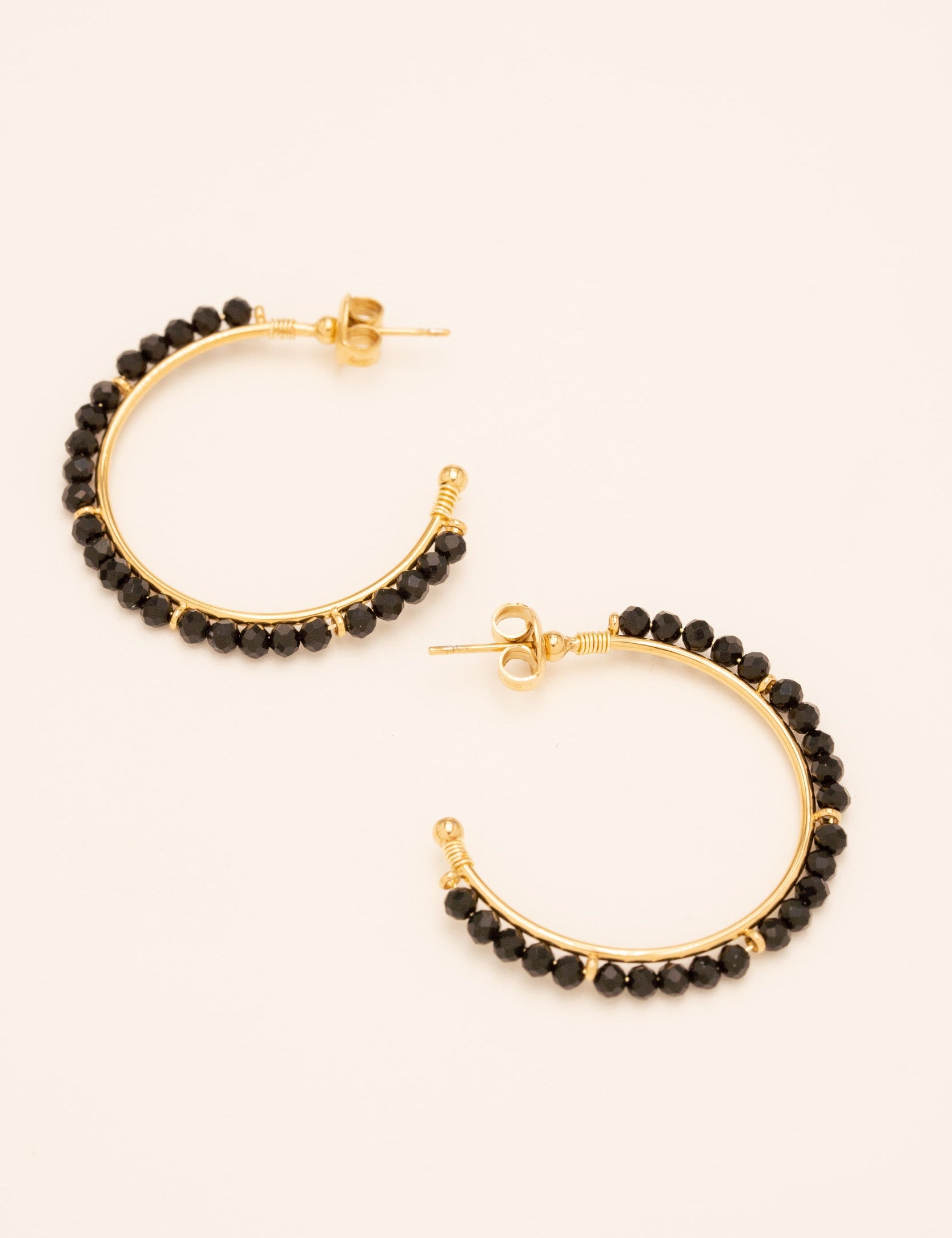 Boucles Klervi Bohm Paris Agate noire 