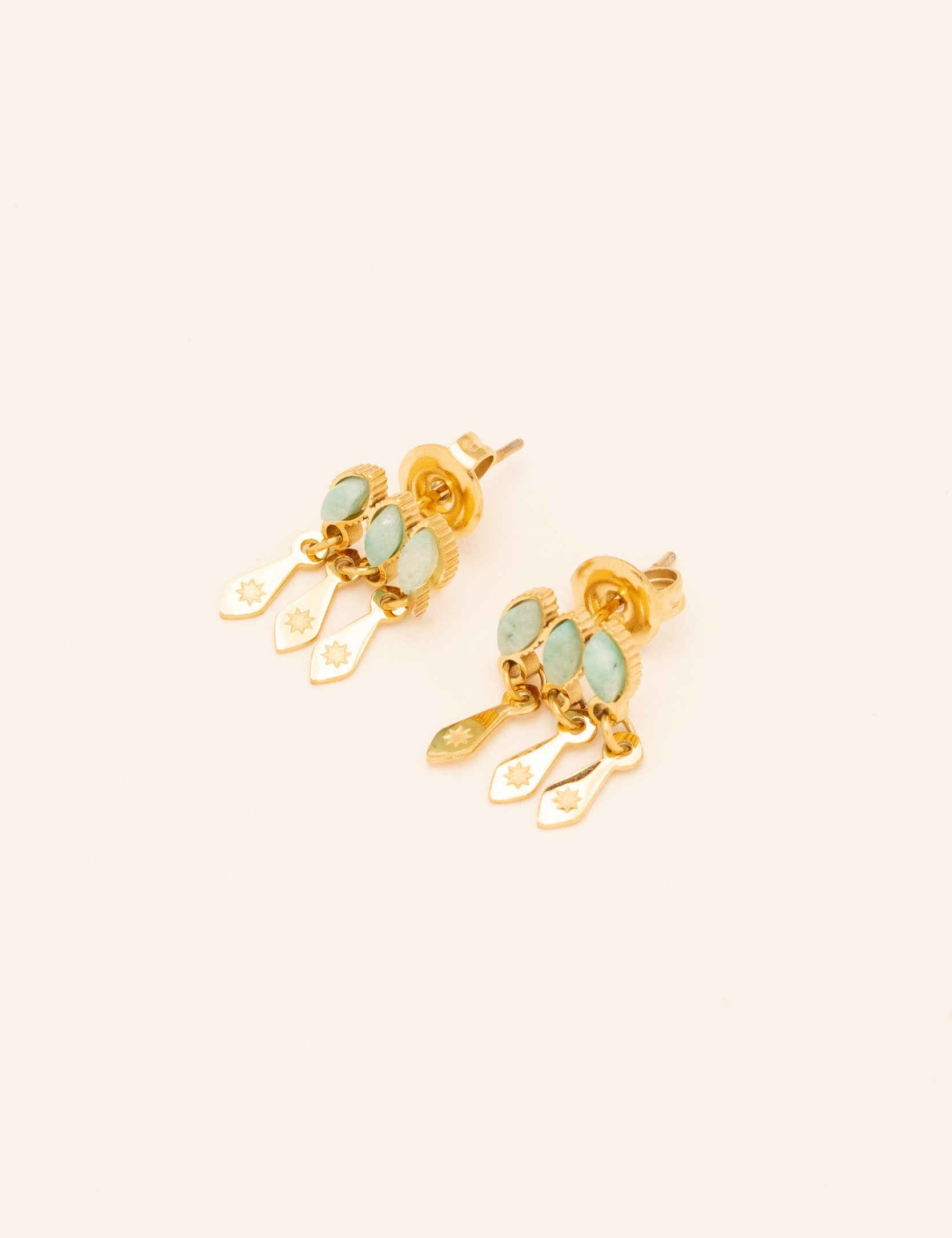 Boucles Larry Bohm Paris Amazonite 