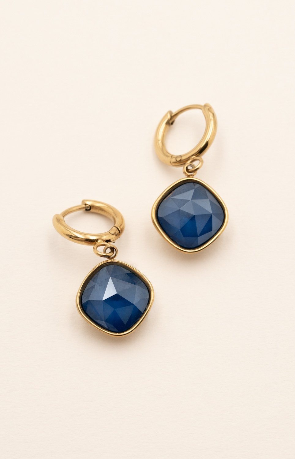 Boucles Léa Boucles D'oreilles Bohm Paris Bleu roi