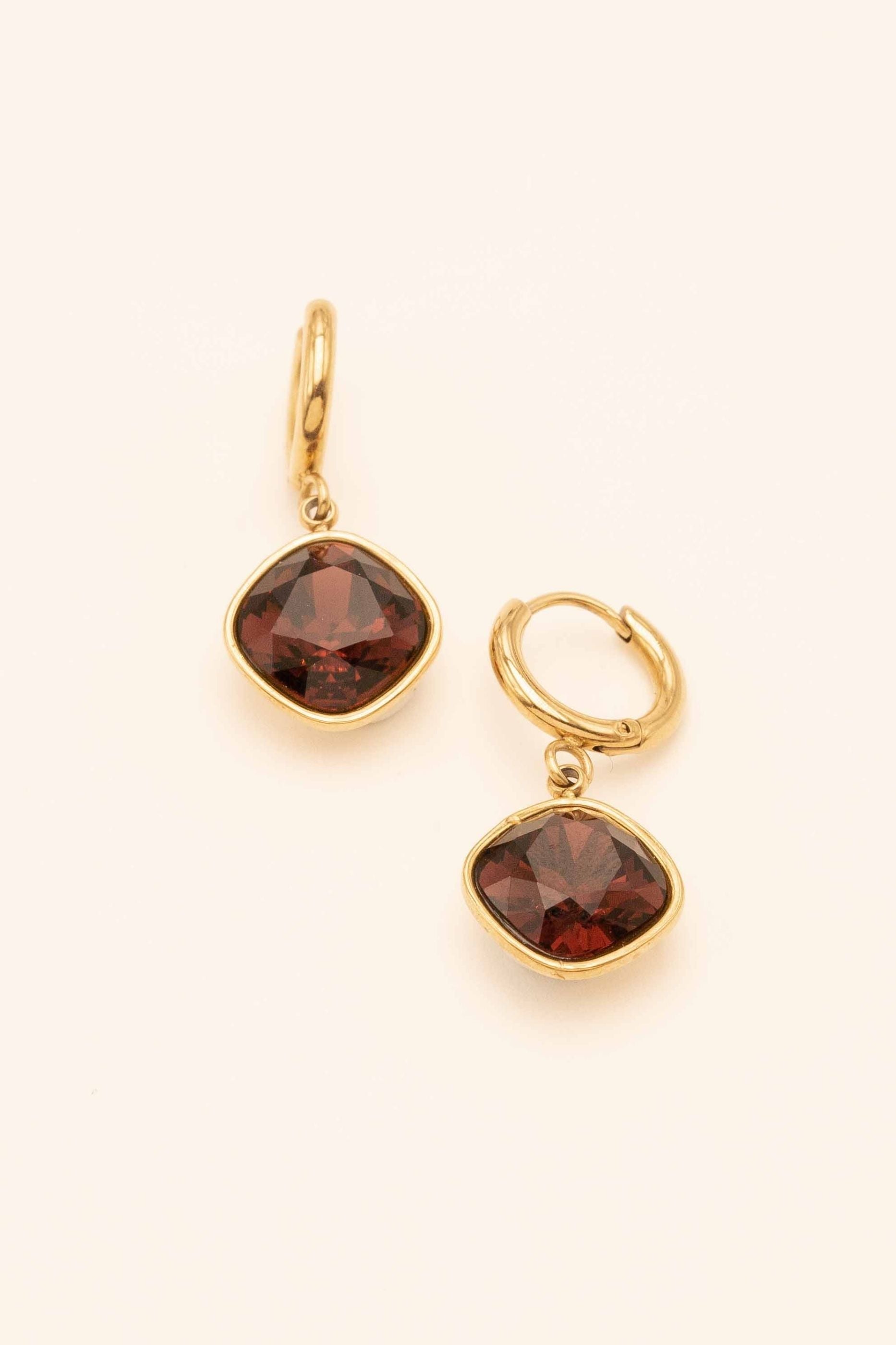 Boucles Léa Boucles D'oreilles Bohm Paris Pourpre 