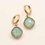 Boucles Léa Boucles D'oreilles Bohm Paris Vert eau