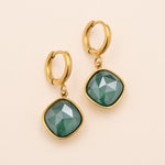 Boucles Léa Boucles D'oreilles Bohm Paris Vert foncé