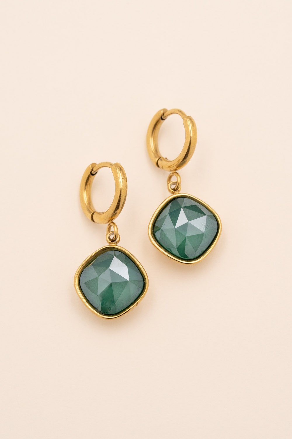 Boucles Léa Boucles D'oreilles Bohm Paris Vert foncé