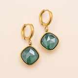 Boucles Léa Boucles D'oreilles Bohm Paris Vert foncé