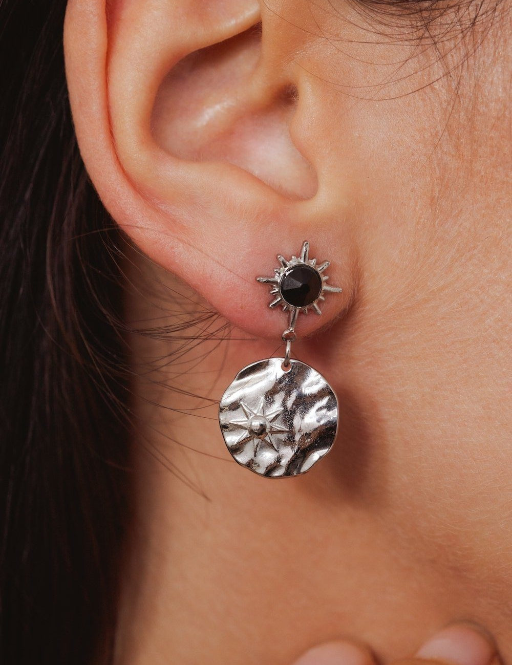 Boucles Melany Argentée Boucles D'oreilles Bohm Paris
