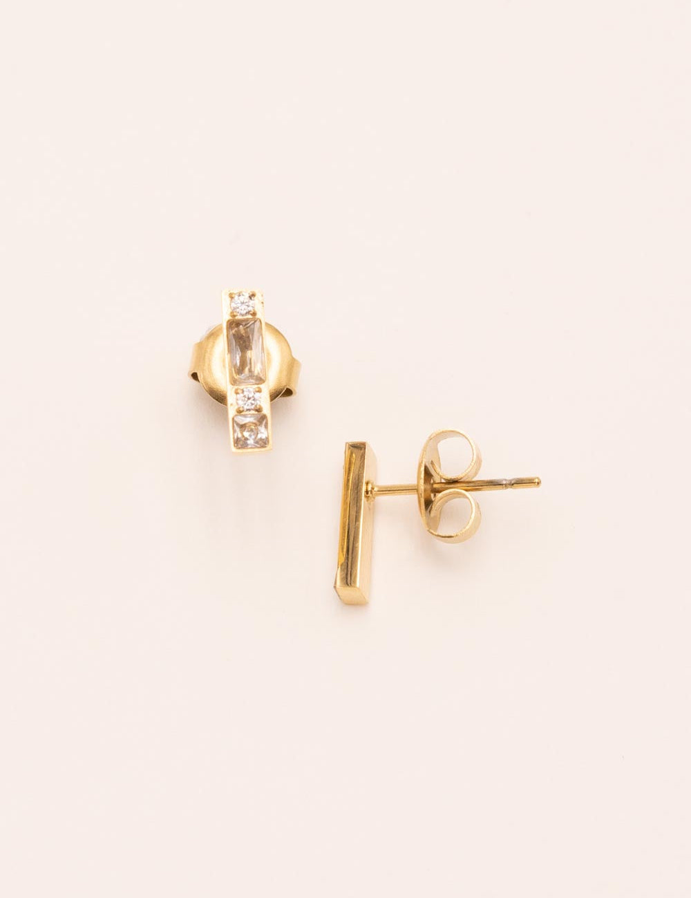 Boucles mini puces Bohm Paris - Honoré Boucles D'oreilles Bohm Paris cristal 
