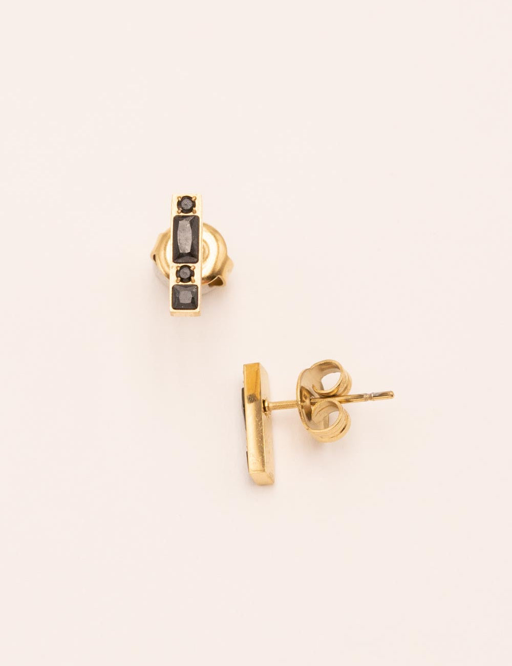 Boucles mini puces Bohm Paris - Honoré Boucles D'oreilles Bohm Paris Noir 